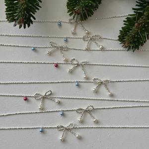 Collar con Colgante de Diseño Exclusivo en Plata de Ley S925 con Perla de Concha Mate, Estilo Lujoso en Capas, Cadena para Clavícula - Product Image 3