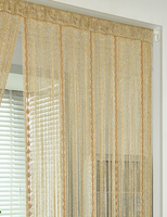 Rideau de porte 39x79 pouces, panneau beige, boules douces, franges scintillantes romantiques, séparateur de pièce, décoration intérieure, mariage, chambre de filles