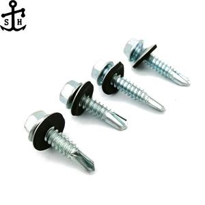 OEM ODM DIN7504K UNI8117 cabeza de brida <span class=keywords><strong>hexagonal</strong></span> <span class=keywords><strong>autoperforante</strong></span> techos Tek tornillos arandela de goma EPDM ST2.9 ST6.3 tamaños #8 #12 pulgadas - Product Image 3