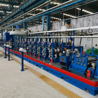 Ligne de production de tubes carrés en acier au carbone VZH-140 ERW/GI/MS, machine à fabriquer des tuyaux