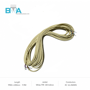 9.9M 24AWG 4 芯电缆线束，带欧式插芯端子，TPE 电缆，用于自动化设备内部接线 - Product Image 4