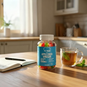 Complément alimentaire en gommes en forme d'ours, OEM, à base de curcuma, d'algues vertes, de vitamine C, de baies d'églantier, de biotine, de vinaigre de cidre de pomme et de collagène - Product Image 3