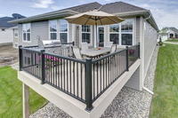 Rampe en aluminium de haute qualité Reilbu pour terrasse, jardin, balcon, escalier