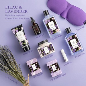 Set de Baño Herbal para Mujer con Aroma a Lavanda 100ml, Cesta de Regalo para el Día de San Valentín y el Día de la Madre - Product Image 3