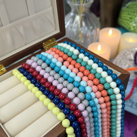 Promo Panas Langsung dari Pabrik Manik-Manik Kaca Bulat Halus 8mm 10mm untuk Pembuatan Perhiasan DIY Gelang Kalung Perlengkapan Kerajinan