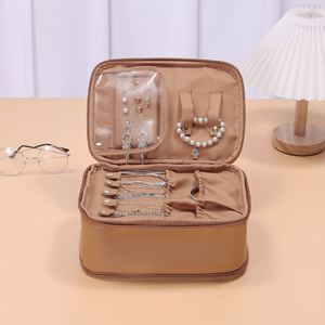 Custom Logo Cosmetic <b>Bag</b> Jewelry Necklaces Portable Makeup Pouch Travel Make up Organizer <b>Bag</b> with Compartment - Product Image 3
