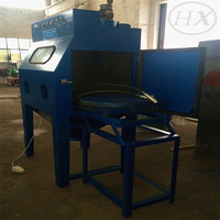 Machine de sablage à sec manuelle personnalisée avec table rotative pour le ponçage des matériaux en verre/céramique, facile à utiliser