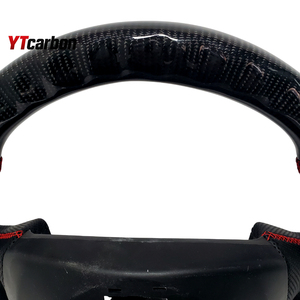 Volante de Fibra de Carbono Real Personalizado Estilo Racing YTcarbon para <span class=keywords><strong>Laguna</strong></span> MK3 07+ GT RS, Accesorios Interiores para Auto - Product Image 4
