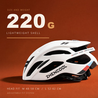 Casque de vélo OEM ODM avec coque PC moulée en interne, 220g, avec filet anti-insectes et feu arrière, pour cyclistes adultes et enfants