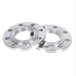 Flange plana de placa de aço inoxidável SS304 para sistema de tubulação de aço inoxidável de vendas diretas da fábrica