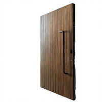 Puerta de Entrada de Aluminio de Lujo Italiana Antirrobo con Acabado Moderno para Uso Comercial, 1 Año de Garantía