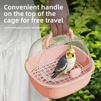Fournitures pour animaux de compagnie : Cage de transport portable pour hamster, anti-évasion, petite valise de voyage en plastique pour animaux exotiques
