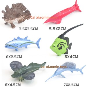 Ensemble de figurines en PVC d'animaux marins variés : Grand requin blanc, baleine – Cadeau éducatif pour enfants sur le thème <span class=keywords><strong>du</strong></span> <span class=keywords><strong>monde</strong></span> sous-marin (4-6 ans) - Product Image 6