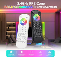 Télécommande RF 8 zones 30m 150m pour le contrôle des spots LED monochromes/CCT/RGB/RGBW/RGBCCT