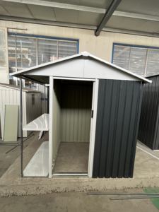 Metal Patio Outdoor <strong>Garden</strong> <strong>Sheds</strong> Backyard Bike Tool Storage <strong>Sheds</strong> with <strong>Shelving</strong> Wholesale Apex Shedmetal Storage 6*4 FT - Product Image 4