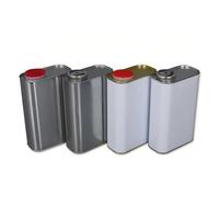 Pulvérisateur à pression d'huile de 1L, récipient rectangulaire en fer scellé et étanche avec buse