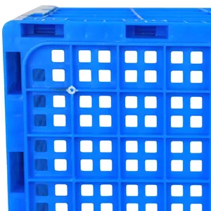 Cassa di plastica all'ingrosso cassa Mobile pieghevole impilabile cassa di frutta e verdura impilata - Product Image 5