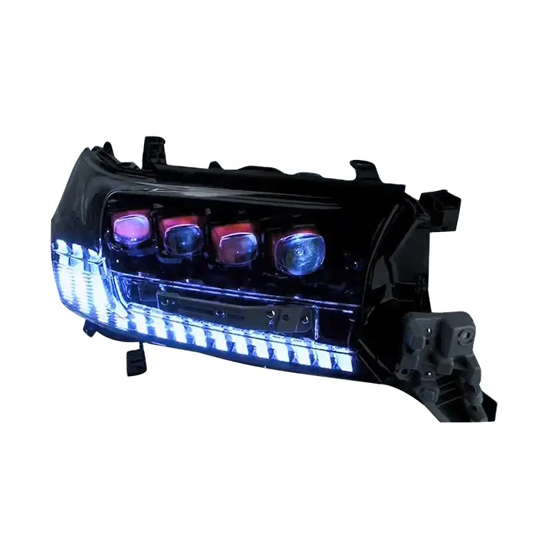 Nuovo modello a quattro auto del led ha condotto il faro paraurti faro refit luce per land cruiser faro FJ200 GRJ200 2016-2021