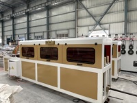 Ligne de production d'extrusion de profilés en bois-plastique composite PP PE WPC à double vis pour terrasse extérieure