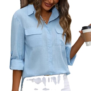 Nuo Elegante Damen-Freizeitoberteile Langarm-Hemden Blusen für Damenmode - Product Image 1