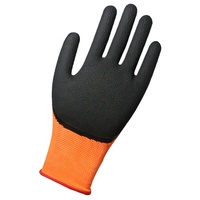 Guantes de Trabajo MaxiTough 13G con Recubrimiento de Espuma de Látex y Filamento de Poliéster, Guantes de Seguridad Transpirables con Palma Reforzada para Construcción y Jardinería