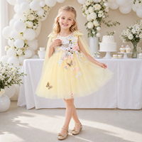 Robes de Princesse pour Bébés Filles 2026 : Nouveauté Boutique, Robe Fleurie en Coton et Tulle avec Cristaux pour Tout-Petits
