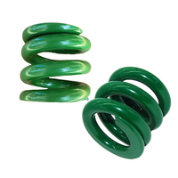 Ressort de compression industriel en acier allié robuste de grand diamètre, personnalisé, couleur électrophoretique