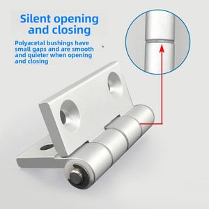 Charnière en profilé d'aluminium à fermeture douce et silencieuse, angle d'ouverture de 260 degrés pour portes d'armoires, cadres de fenêtres, boîtes de distribution - Product Image 3