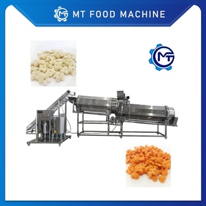 เครื่องทำขนมข้าวโพดอบกรอบอัตโนมัติรุ่นใหม่ เครื่องอัดรีดอาหารทำชีสบอลอบกรอบ เครื่องย่าง ผลิตภาพสูง ความจุขนาดใหญ่ - Product Image 2