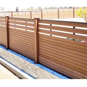 Privacy divisore <span class=keywords><strong>legno</strong></span> composito di plastica esterno cortile wpc pannelli recinzione composito recinzione esterna involucro schermo esterno - Product Image 6