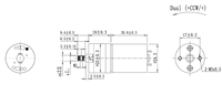 Moteur à engrenages CC de remplacement FT-25RGM370-28K 7,4 V 280 tr/min pour produits pour adultes et appareils de massage