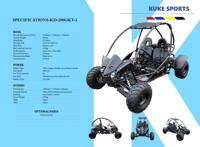 Kart à essence Kandi 150cc, buggy de course tout-terrain avec moteur 4 temps