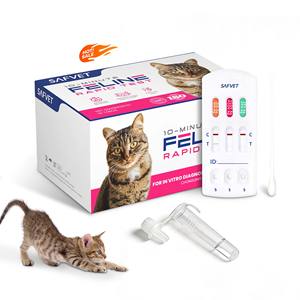 SAFVET Feline Gia Ag <span class=keywords><strong>Giardia</strong></span> <span class=keywords><strong>Test</strong></span> rapide Vet Pet <span class=keywords><strong>Kit</strong></span> de <span class=keywords><strong>test</strong></span> rapide pour félin <span class=keywords><strong>Kit</strong></span> de <span class=keywords><strong>test</strong></span> Gia - Product Image 1