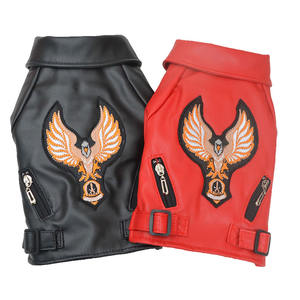 Jaqueta de Couro Luxuosa Personalizada para Cães com Zíper 2025 - Product Image 1