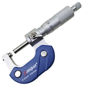 Dasqua Outside <b>Micrometer</b> 0-25mm 0.01mm Resolution Stainless Steel - Product Image 2