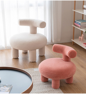 Donsun Morden elegante tela de peluche Engel <span class=keywords><strong>Olga</strong></span> silla sala de estar silla muebles para el hogar - Product Image 4
