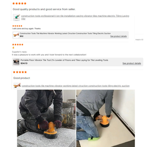 مجموعة أدوات تبليط لاسلكية مع تقنية تسوية الأرضيات الكهربائية والاهتزازية لتركيب البلاط الاحترافي - Product Image 6