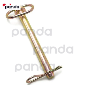 Pasador de enganche de bloqueo de pasador de acabado de zinc de acero al carbono con mango móvil, arandela y pasador de pelo - Product Image 2