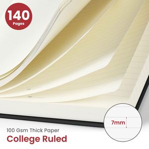 OEM A5 Notebook 5x7 Spiral Bound 70 Sheets Leather Strap Personalized Printing School Office Use - Product Image 2