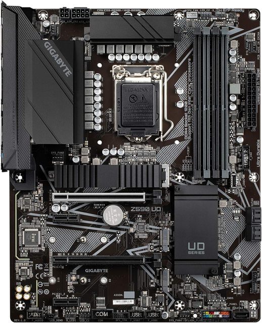 Cheap GIGABYTE Z590 UD Luxury GAMING Motherboard ATX LGA1200 10/11th Gen Intel CPU PCIE4.0 4 DDR4 Type-C DP for 128GB Desktop