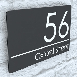 Plaques <span class=keywords><strong>de</strong></span> porte modernes en acrylique pour <span class=keywords><strong>maison</strong></span> flottante, numéros <span class=keywords><strong>de</strong></span> porte personnalisés, plaque nominative, plaque d'adresse étanche pour <span class=keywords><strong>maison</strong></span>, appartement, hôtel - Product Image 1