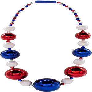 Collar de Cuentas al por Mayor en Dorado, Verde y Morado con Iluminación Led de Colores, Cadena Grande para Actividades de Carnaval - Product Image 2