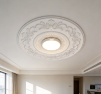 Rosaces de plafond en polystyrène ignifuge avec des capacités de moulage élégantes pour la décoration intérieure, matériau pour la maison