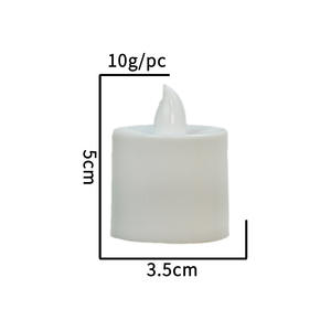 Petites Bougies Chauffe-Plat LED Électriques Blanc Chaud, sur Piles, Sans Flamme, pour Décoration de Table Pâques Noël Mariage et Fêtes - Product Image 6