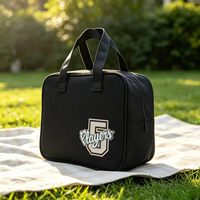Sac à lunch isotherme imperméable personnalisé avec logo, 500 ensembles, sac à lunch portable en tissu Oxford pour le bureau et l'école