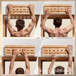 โครงไม้สำหรับปีนป่ายในร่ม, แผ่นฝึกความแข็งแรงของนิ้วมือสำหรับติดผนัง, โครงปีนผาจำลอง - Product Image 4