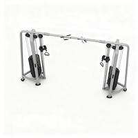 Équipement de musculation en acier réglable avec logo personnalisé, machine de fitness crossover, musculation commerciale