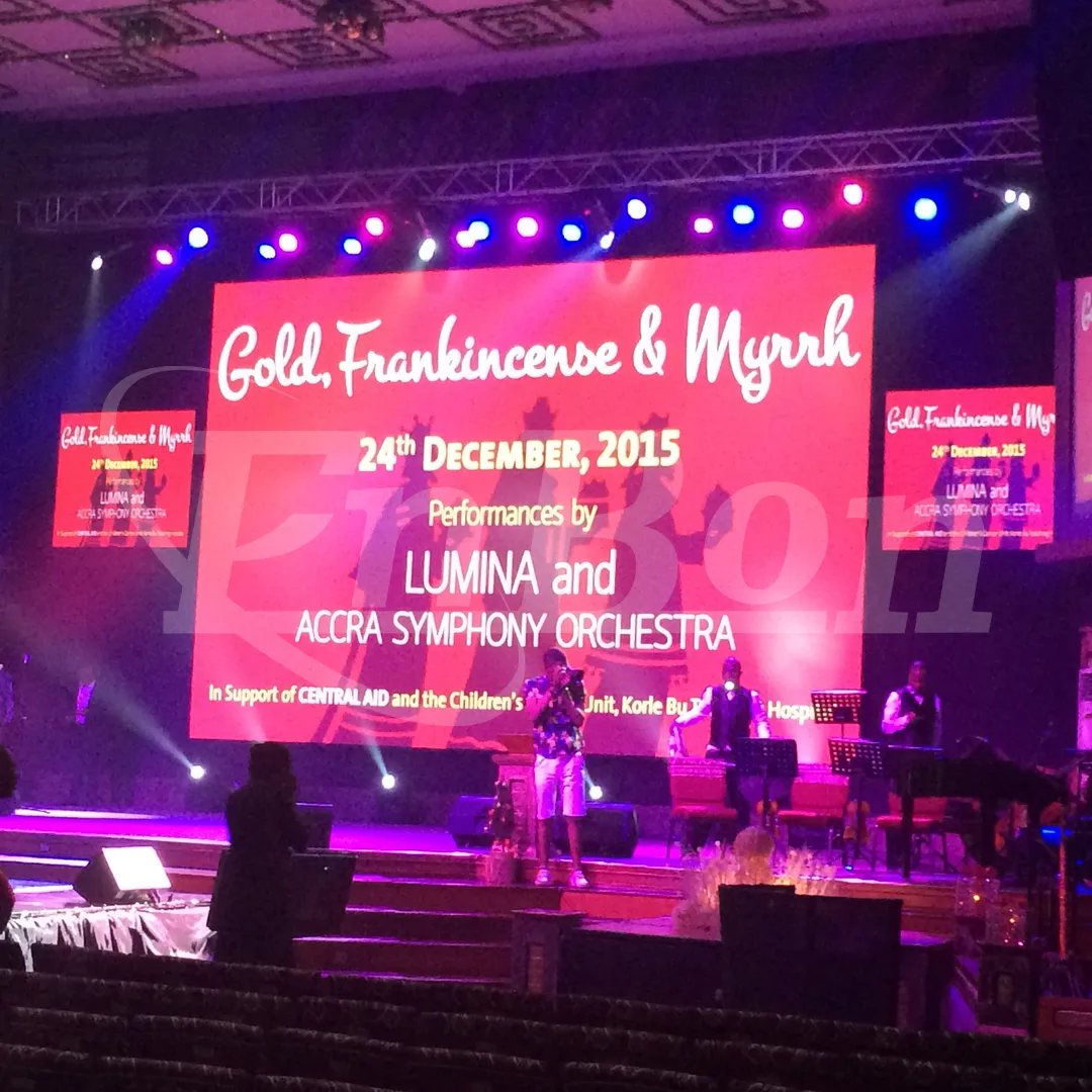 Dinding Video LED Festival musik P3.91 P4.81 layar Display LED dalam dan luar ruangan tahan air untuk Panel LED panggung