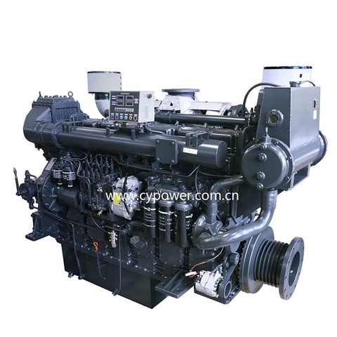 Factory Price Water Cooling Sdec Sc15g 280-330kw Man Series Inboard diesel Marine Engine for Boat Ship