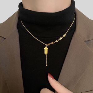 Bijoux fantaisie colliers bijoux plaqué or imperméable femmes accessoires bijoux acier inoxydable collier <span class=keywords><strong>en</strong></span> acier inoxydable - Product Image 3